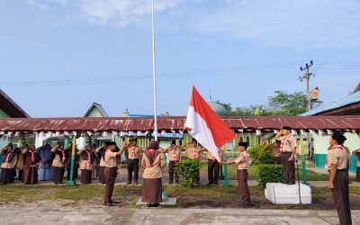 Peringati Hari Kesaktian Pancasila, MTsN 2 Kepulauan Meranti Perkuat Pendidikan Karakter