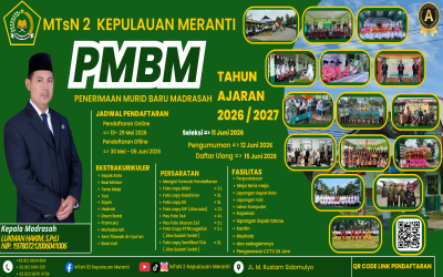 Peneriman Murid Baru Madrasah (PMBM) MTsN 2 Kepulauan Meranti Tahun Pelajaran 2026/2027