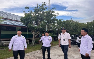 Harapan Baru Peningkatan Infrastruktur, Kakanwil Kemenag Riau Sambangi MTsN 2 Kepulauan Meranti